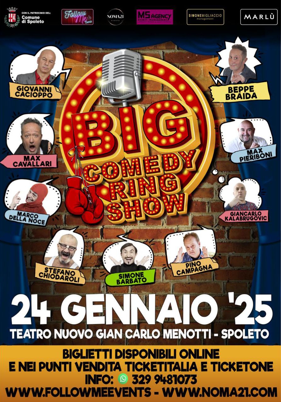 Salvo De Vita responsabile della comunicazione nazionale del "Big Comedy Ring Show"